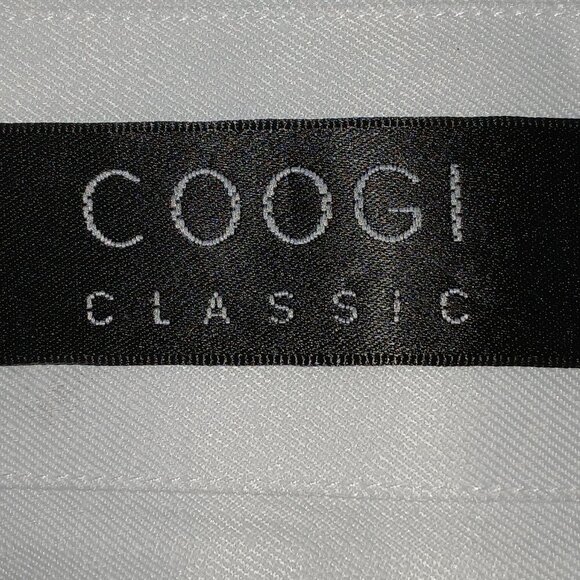 COOGI CLASSIC BUTTON UP LONG SLEEVE WHITE, DRESS SHIRT, MENS XL, - Picture 5 of 9